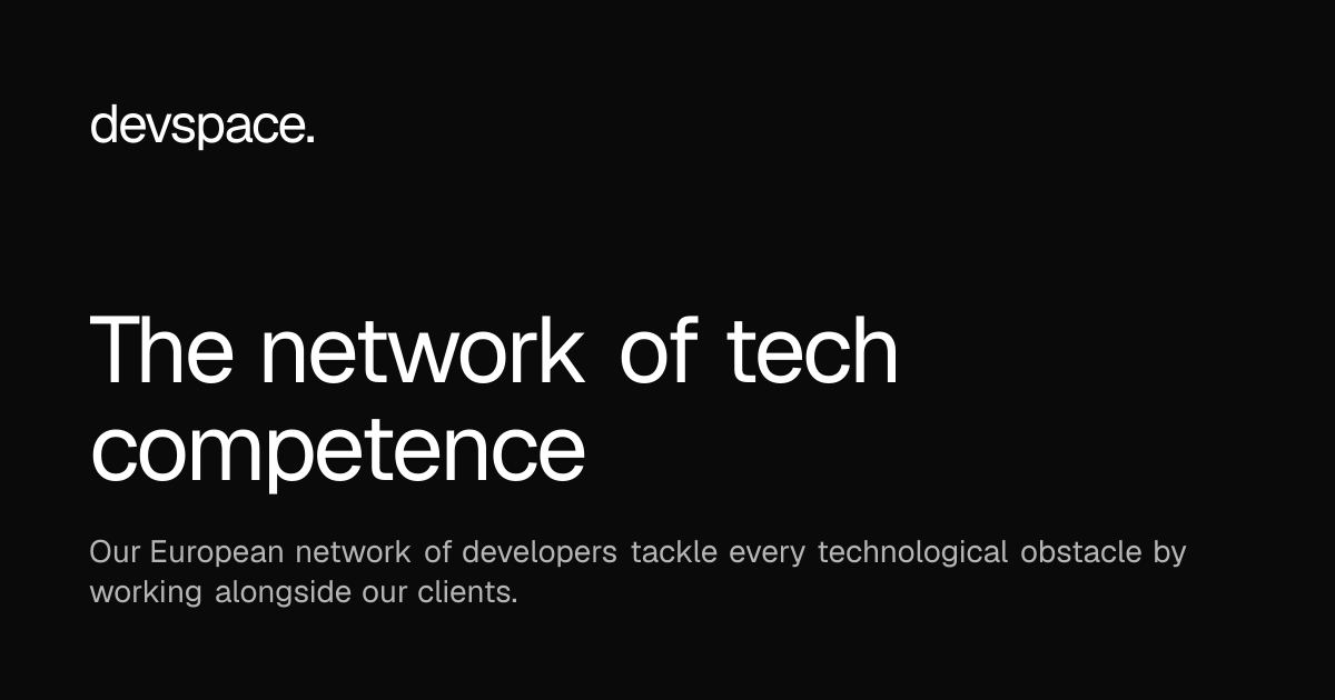 devspace — The network of tech competence